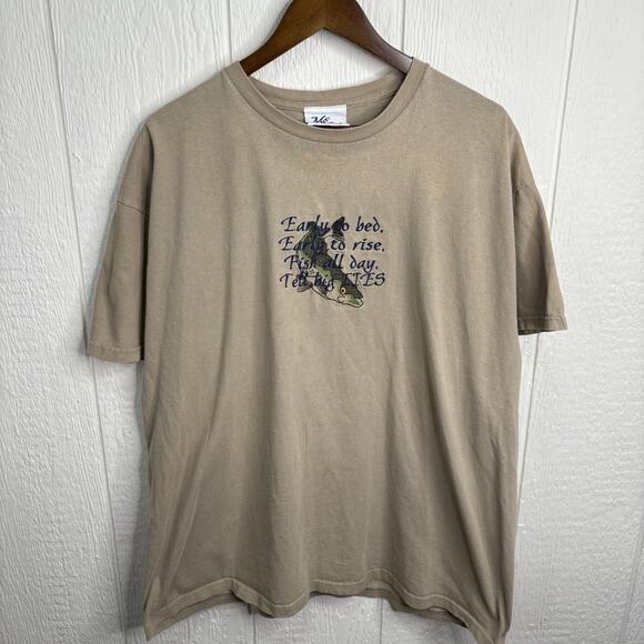 Vintage 90’s Dad Fishing Tee Size XX-Large - Picture 1 of 5
